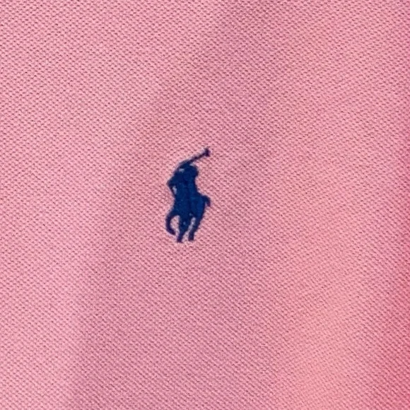 🌟4xHP🌟NWOT Polo Ralph Lauren Pink Polo Blue Label Shirt L - Picture 6 of 11